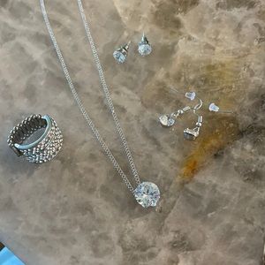 Rhinestone jewelry set